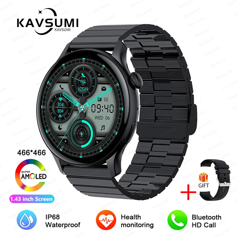 2026 NFC Smart Watch Amoled HD GPS Track Sports Heart Rate Bluetooth Call Waterproof Ladies Women Smartwatch For Women's Gift