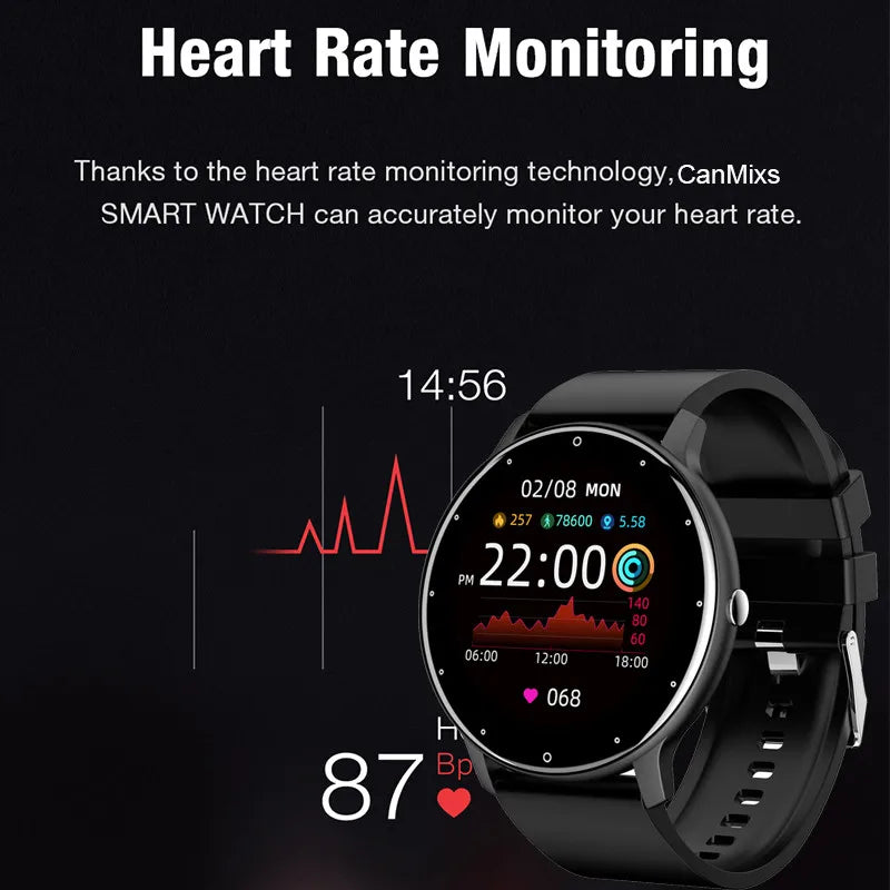 NEW ZL02 Men Smart Watch Heart Monitor Wireless Call Fitness IP68 Waterproof Sports Women Smartwatch for IOS Android Phones 2026