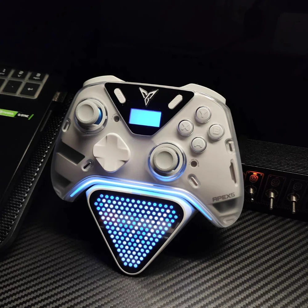 Flydigi Octoups Apex5 Game Controller Wireless Bluetooth Gamepad RGB Light Strip E-sports Performance Gamepad for Switch/PC Gift