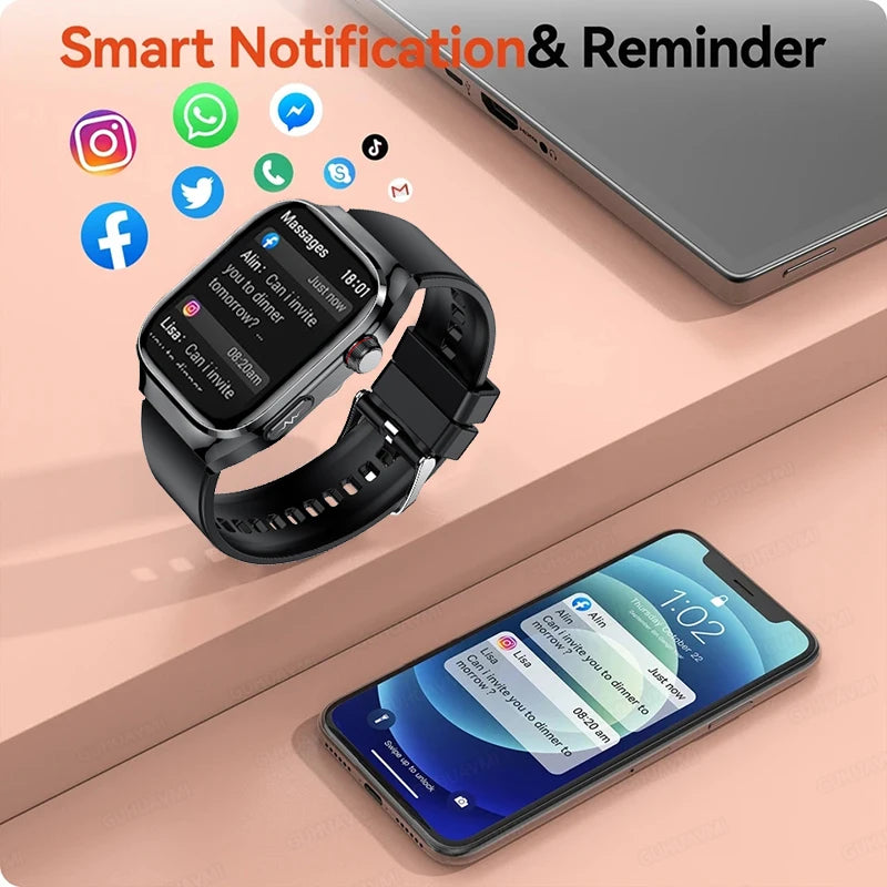 2026 New Women Smart Watch with BMI measurement Menstrual Cycle ECG Heart Rate Blood Oxygen Sleep Fitness Tracker Smart bracelet