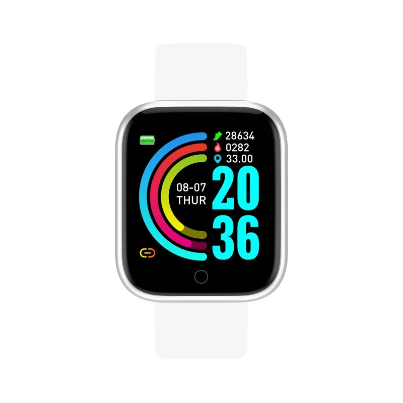 Smart Watch Men Women D20 Bluetooth Heart Rate Monitor Blood Pressure Fitness Bracelet Fashion Smartwatch Y68 for IOS Android