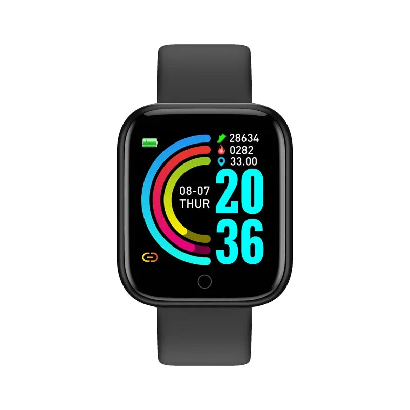 Smart Watch Men Women D20 Bluetooth Heart Rate Monitor Blood Pressure Fitness Bracelet Fashion Smartwatch Y68 for IOS Android