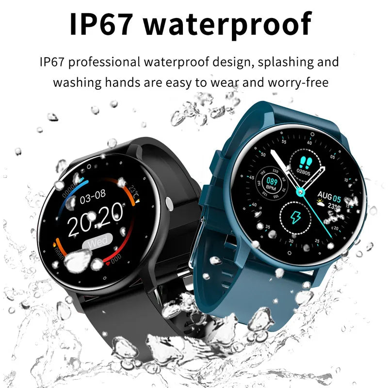 NEW ZL02 Men Smart Watch Heart Monitor Wireless Call Fitness IP68 Waterproof Sports Women Smartwatch for IOS Android Phones 2026