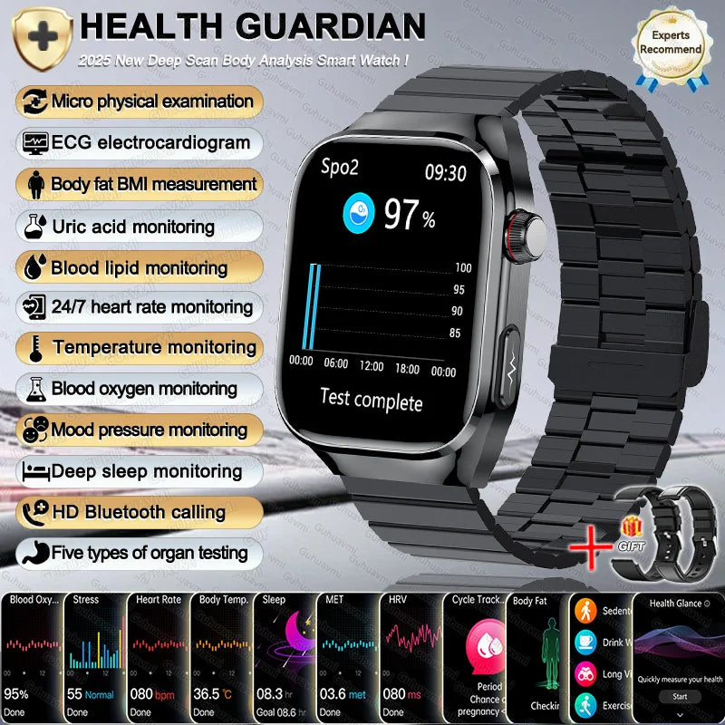 2026 New Women Smart Watch with BMI measurement Menstrual Cycle ECG Heart Rate Blood Oxygen Sleep Fitness Tracker Smart bracelet