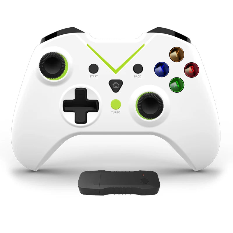 Game Controller with Turbo Function 2.4G Wireless Gamepad for Xbox One PC Windows 10/8/7 Gaming Accessories