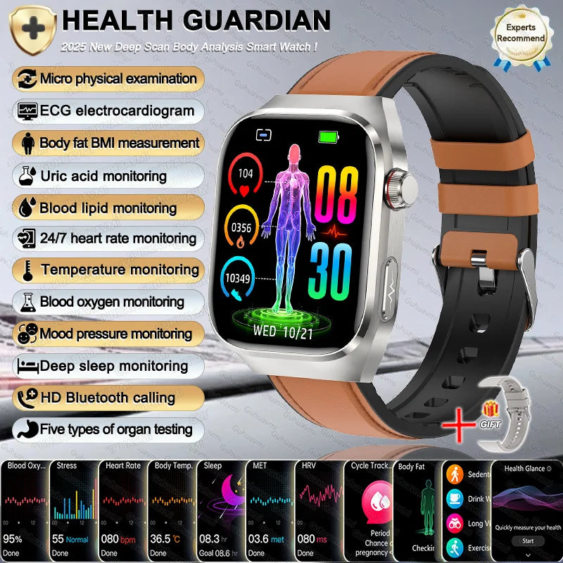 2026 New Women Smart Watch with BMI measurement Menstrual Cycle ECG Heart Rate Blood Oxygen Sleep Fitness Tracker Smart bracelet