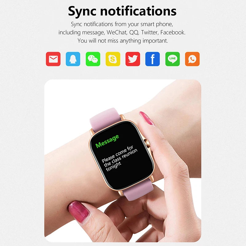 1.83'' Sport Smart Watch Fitness Clock Health Monitor Waterproof Smartwatch Wireless Call Watches for Men Women IOS Android 2026
