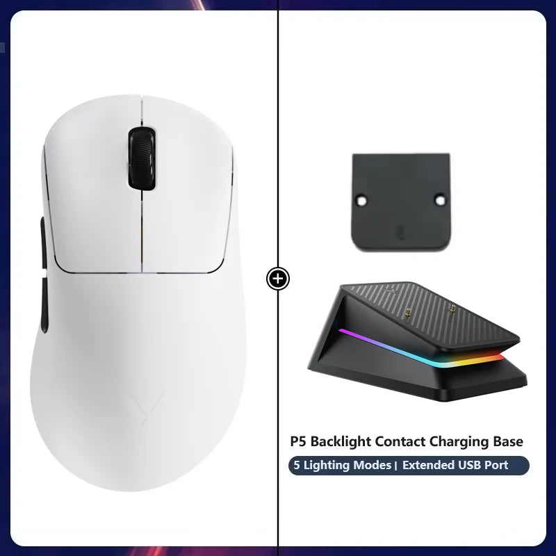 Rapoo VT3S /VT3S MAX GEN-2 Wireless Gaming Mouse True 8K Wireless Polling Rate 49g Ultra Lightweight Up to 750Hr Battery Life