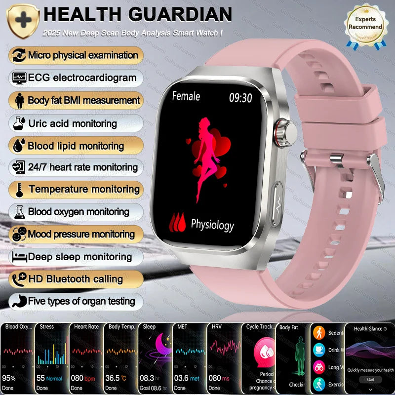 2026 New Women Smart Watch with BMI measurement Menstrual Cycle ECG Heart Rate Blood Oxygen Sleep Fitness Tracker Smart bracelet