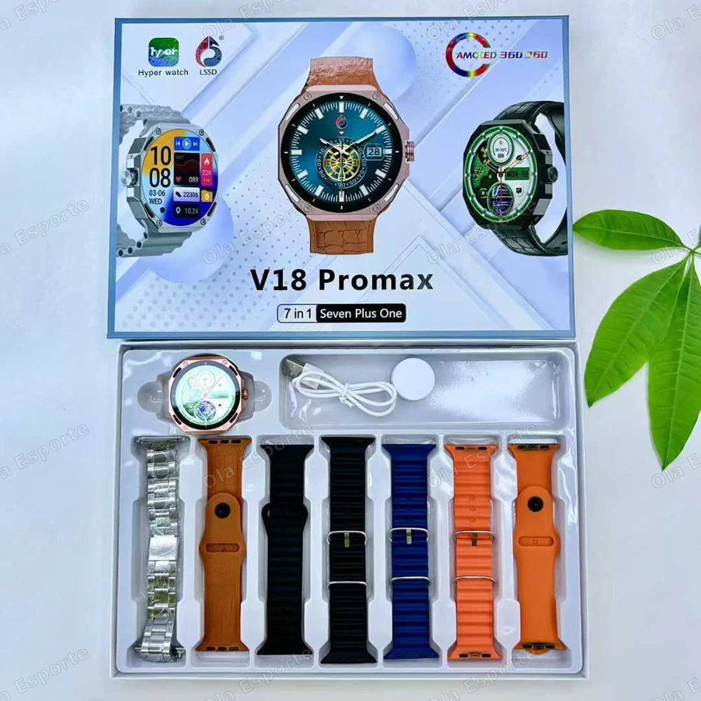 New Outdoor Smart Watch 1.52" AMOLED Screen Bluetooth Call Sleep Health Monitor Sports Fitness Smartwatch Men Women Holiday Gift