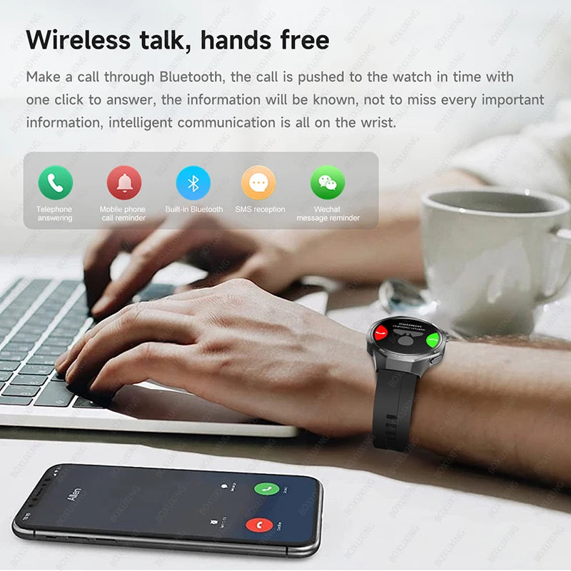 2026 New Watch 5 MAX Smart Watch HD AMOLED Screen NFC GPS Tracker Bluetooth Call Waterproof Sports Health Smartwatch Men Women