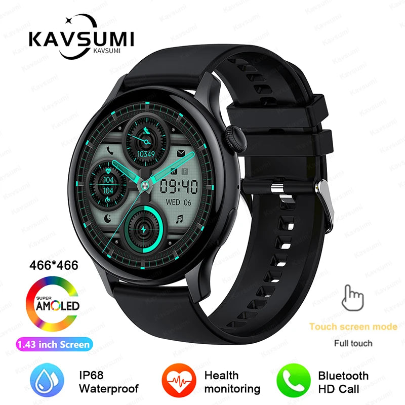 2026 NFC Smart Watch Amoled HD GPS Track Sports Heart Rate Bluetooth Call Waterproof Ladies Women Smartwatch For Women's Gift