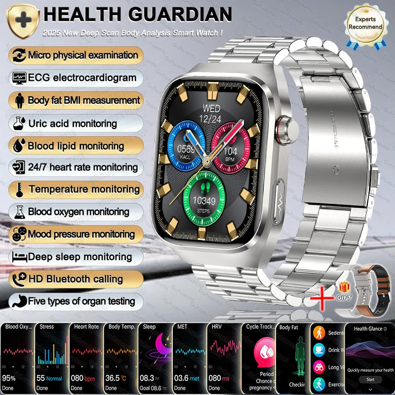 2026 New Women Smart Watch with BMI measurement Menstrual Cycle ECG Heart Rate Blood Oxygen Sleep Fitness Tracker Smart bracelet