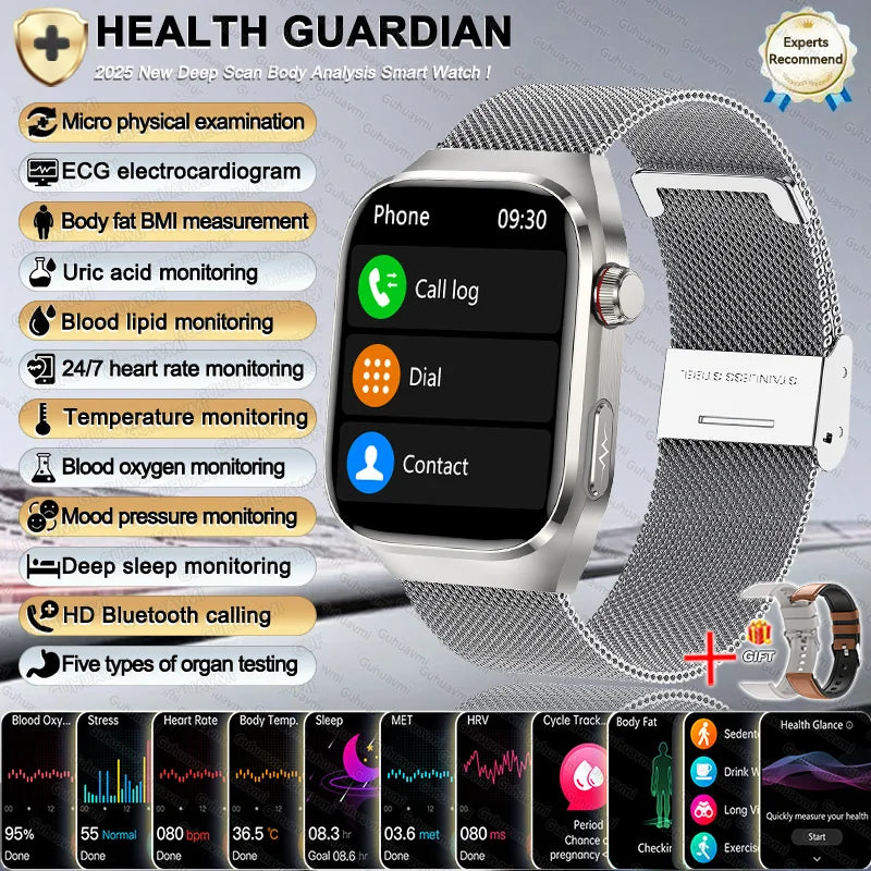 2026 New Women Smart Watch with BMI measurement Menstrual Cycle ECG Heart Rate Blood Oxygen Sleep Fitness Tracker Smart bracelet