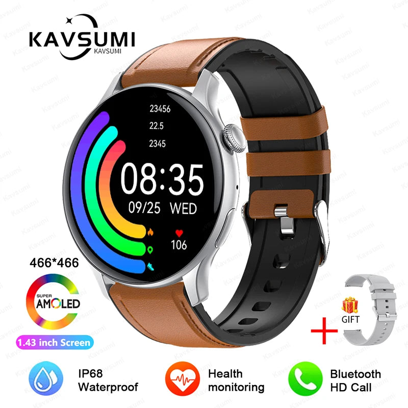 2026 NFC Smart Watch Amoled HD GPS Track Sports Heart Rate Bluetooth Call Waterproof Ladies Women Smartwatch For Women's Gift