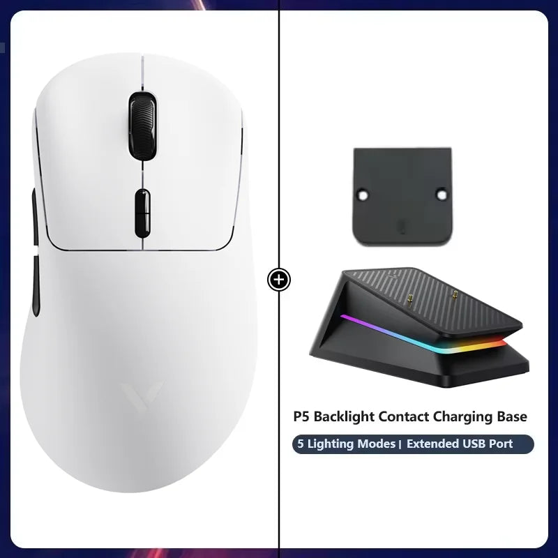 Rapoo VT3 /VT3 MAX Wireless Gaming Mouse True 8K Wireless Polling Rate 53g Lightweight Up to 750Hr Battery Life Macro Enabled