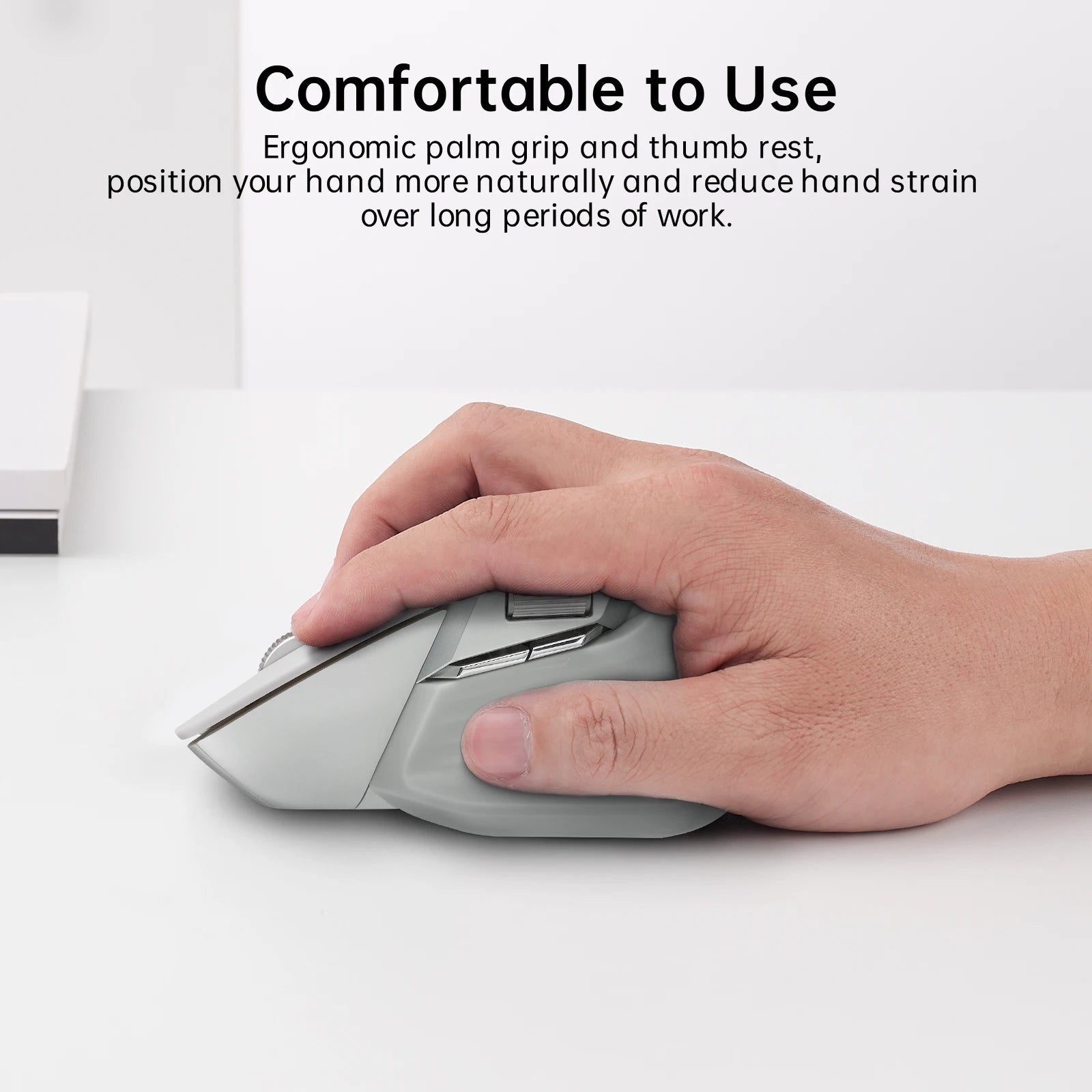 Rapoo MT720L Multi-mode Rechargeable Wireless Mouse 4000 DPI Bluetooth Mouse Easy-Switch Up to 4 Devices