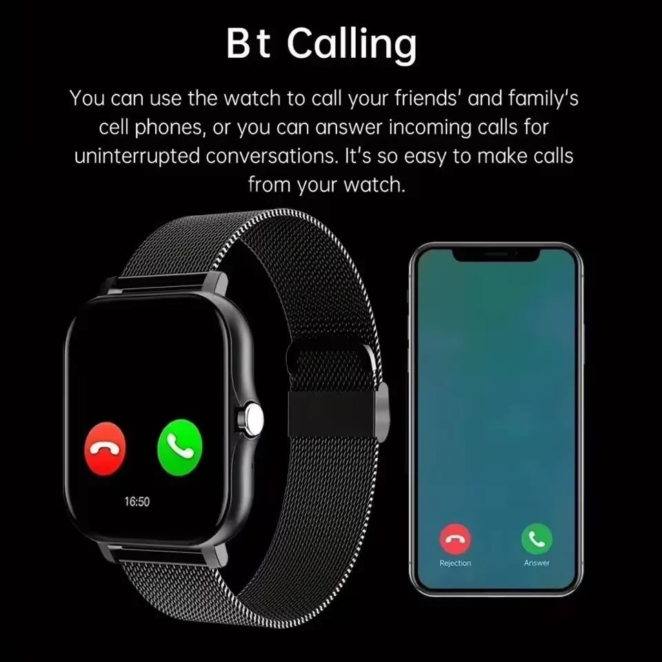Smart Watch For Men Women Gift Sports Fitness Watch Bluetooth Call Digital Heart Rate Monitor Smartwatch GPS Tracking Wristwatch