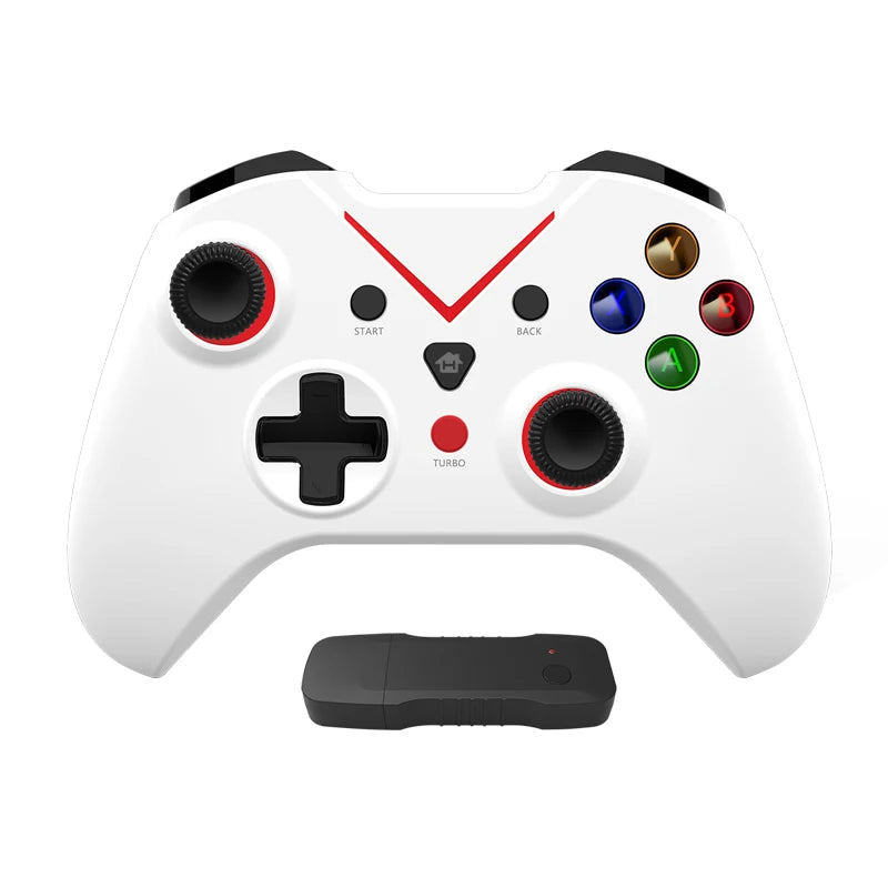 Game Controller with Turbo Function 2.4G Wireless Gamepad for Xbox One PC Windows 10/8/7 Gaming Accessories