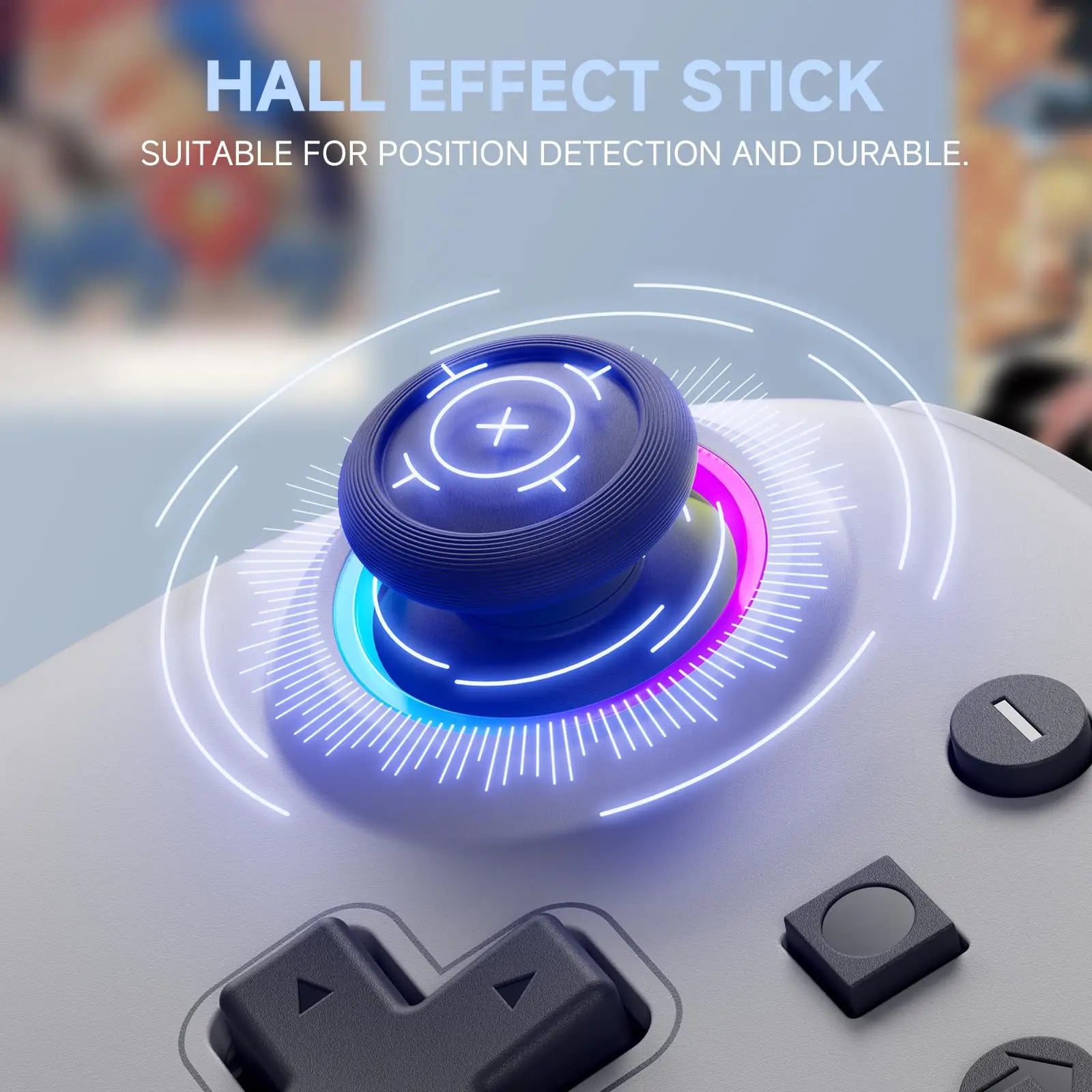ECHTPower Wireless Game Controllers for Nintendo Switch/Switch Lite/OLED Hall Effect String Controller with Switch2 Support